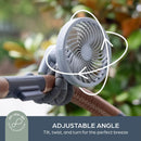 Dreambaby Smart Grip Fan - Grey