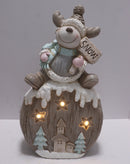 Ceramic LED Reindeer 42cm