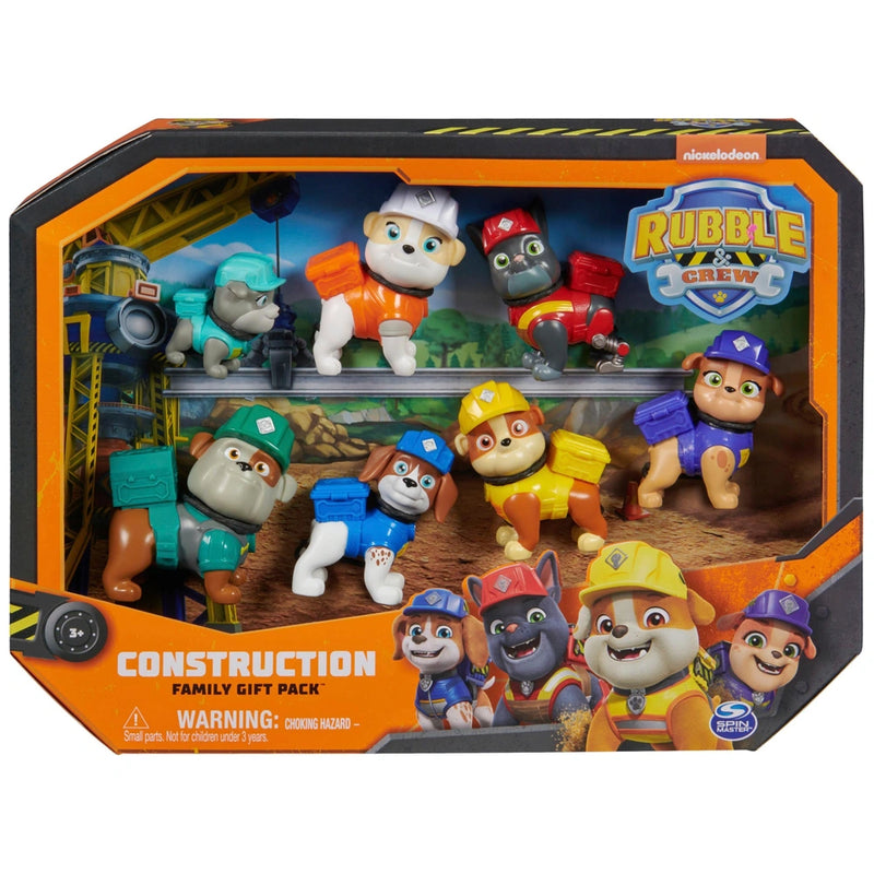 Paw Patrol Rubble and Crew Construction Family Figure Pack