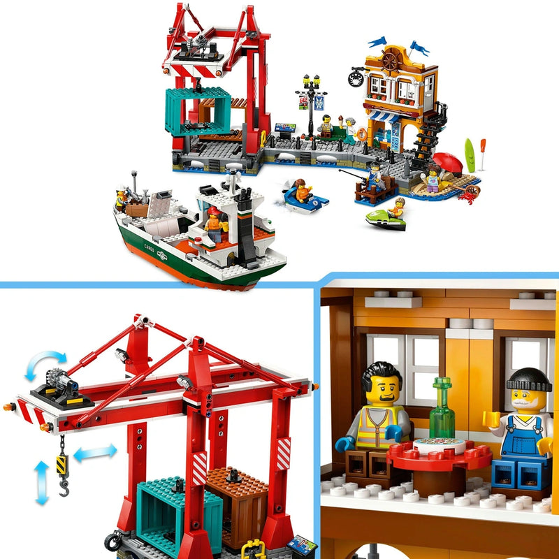 LEGO City Seaside Harbor with Cargo Ship