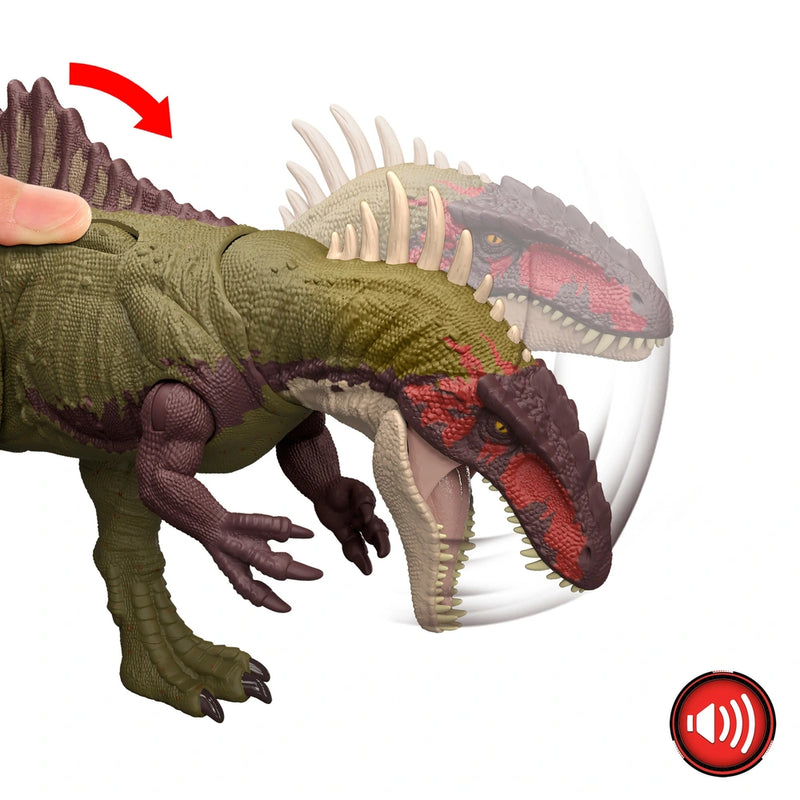 Jurassic World Chaos Theory Battle Roarin' Becklespinax Dinosaur