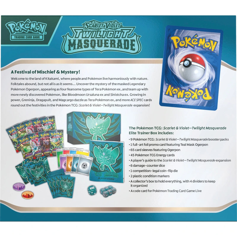 Pokemon Scarlet & Violet Twilight Masquerade Trainer Box JAC Stores IOM Pokemon Scarlet & Violet Twilight Masquerade Trainer Box JAC Stores IOM
