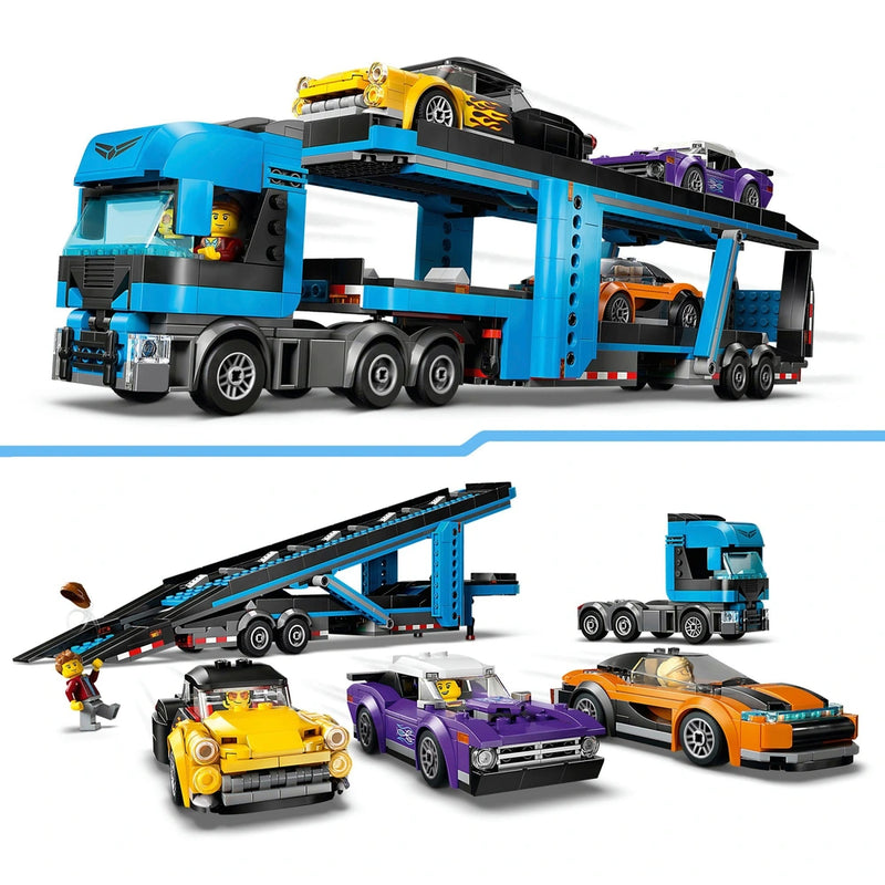 LEGO City Car Transporter Truck with Sports Cars