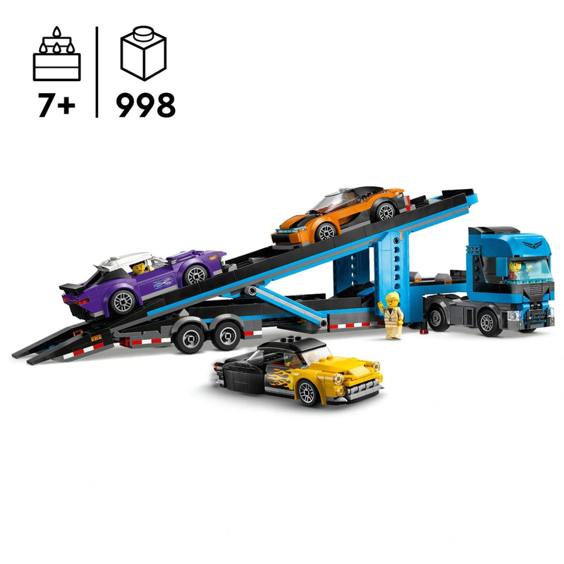 LEGO City Car Transporter Truck with Sports Cars