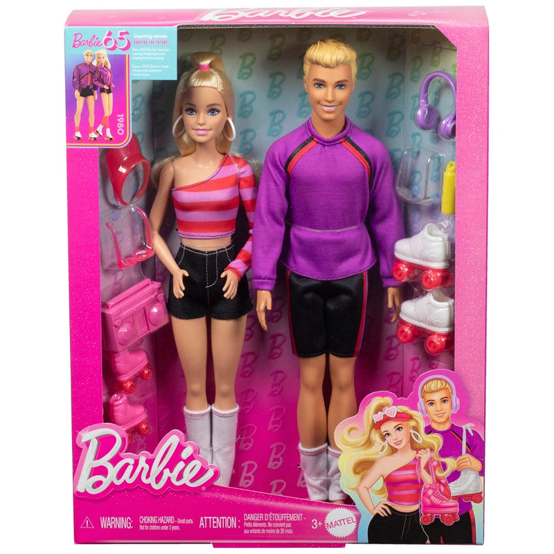 Barbie and Ken Rollerskating Set - 65th Anniversary