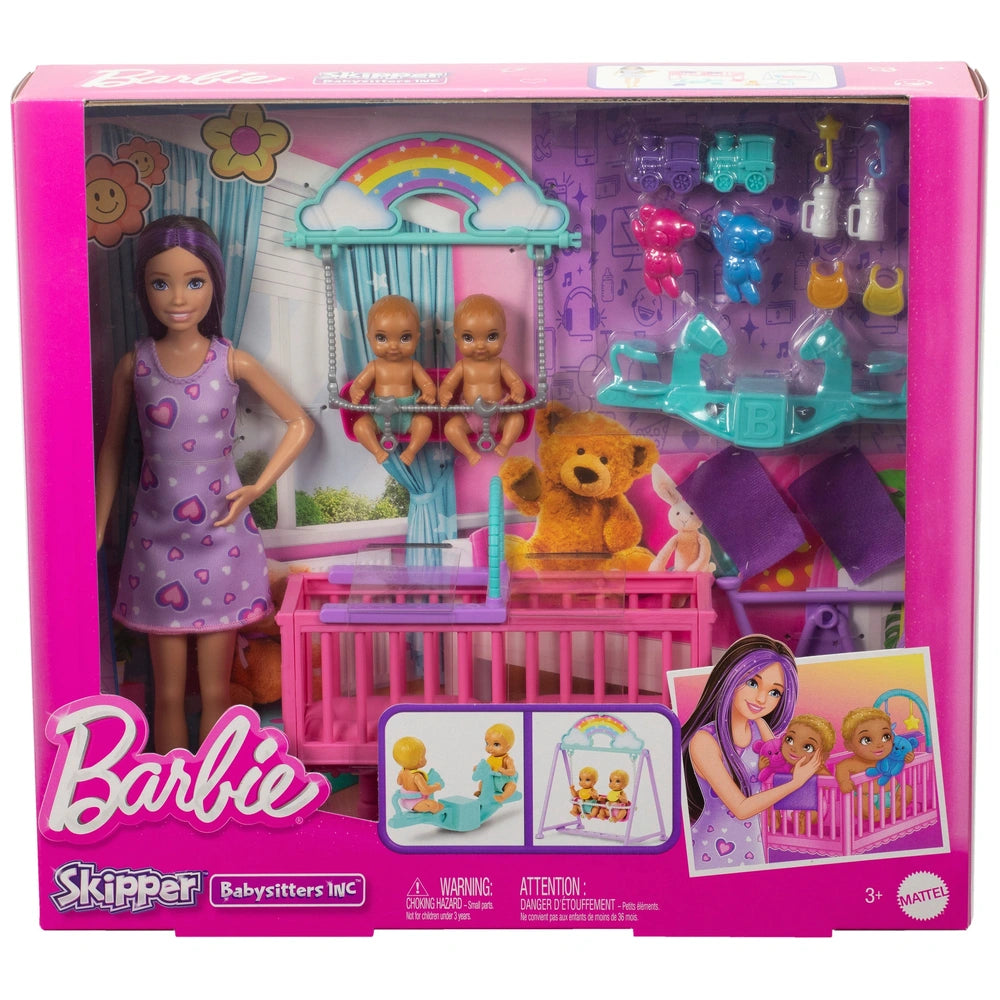 Barbie Skipper Babysitters Inc. Barbie-La Chambre des Jumeaux-Cofet Skipper, bébés et accessoires | Rakuten Barbie Skipper Babysitters Inc. Barbie-La Chambre des Jumeaux-Cofet Skipper, bébés et accessoires | Rakuten
