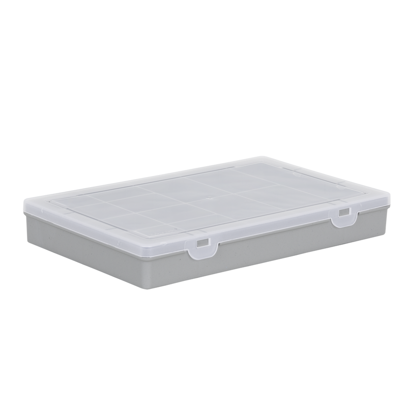 13 Division Organiser Box 29cm - Grey/Clear