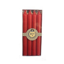 Red Dinner Candles 8in 4pk