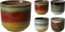 Reactive Glaze Plant Pot Assorted