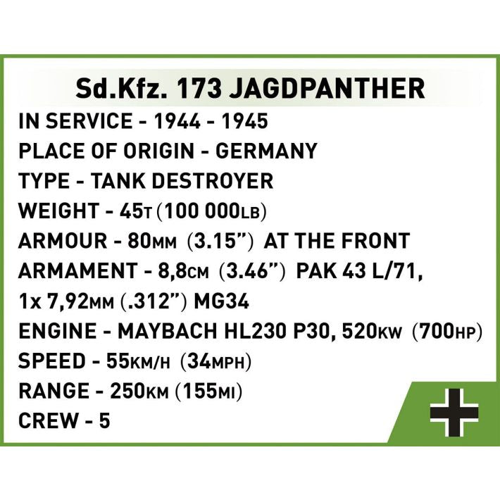 Cobi Sd.KFZ. 173 Jagdpanther Tank