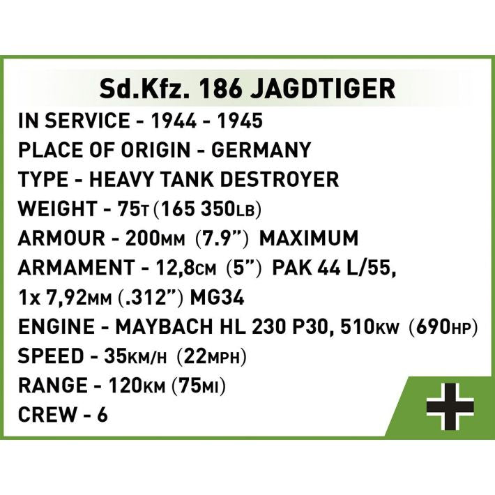 Cobi Sd.KFZ. 186 - Jagdtiger Tank