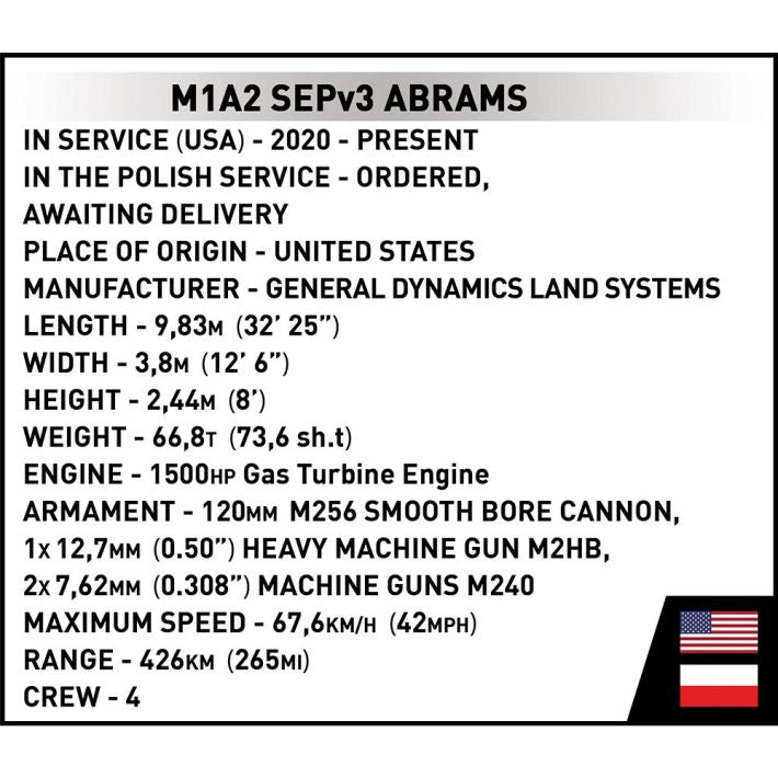 Cobi M1A2 SEPv3 Abrams Tank
