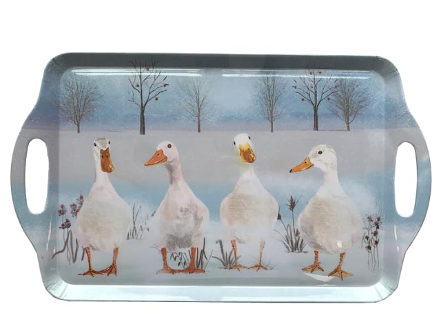 Winter Ducks Tea Tray