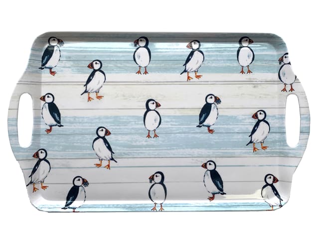 Puffins Fishing Tea Tray