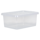 14 Litre Crystal Box & Lid - Clear