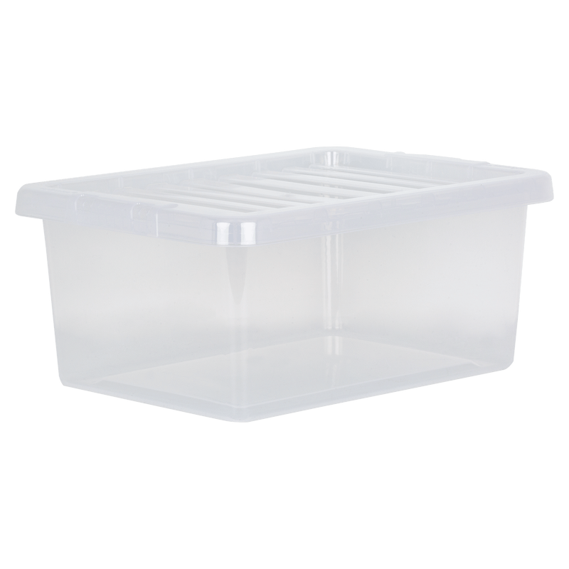 14 Litre Crystal Box & Lid - Clear