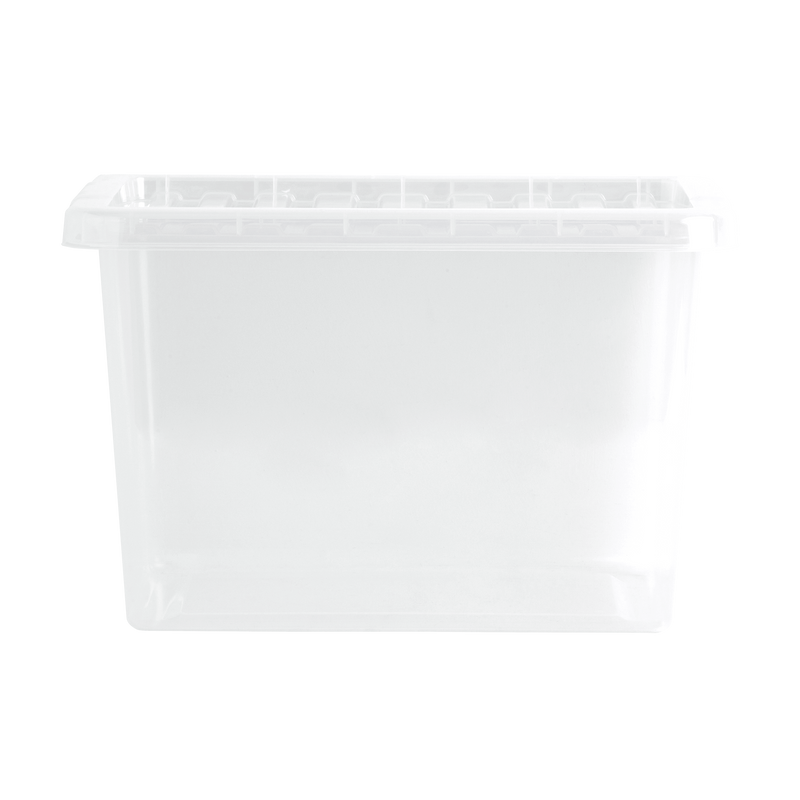 20 Litre Crystal Box & Lid - Clear