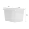 20 Litre Crystal Box & Lid - Clear