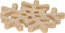 Bamboo Snowflake Coaster 4 Pack