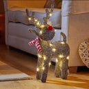 LED Sparkly Rattan Cupid Reindeer