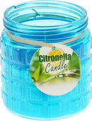 Citronella Candle in Coloured Glass Jar - Assorted