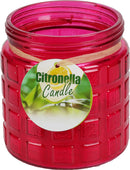 Citronella Candle in Coloured Glass Jar - Assorted