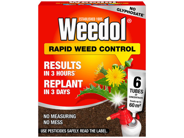 Weedol Rapid Concentrated 6 Tubes