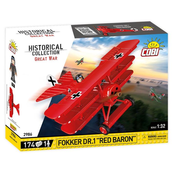 Cobi Fokker Dr.1 Red Baron Plane