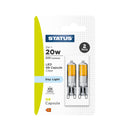 LED Light Bulb 2W G9 Warm White 2 Pack