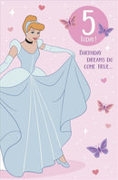 Age 5 Birthday Card Cinderella