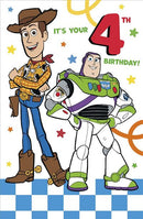 Age 4 Birthday Card Toy Story