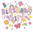No Age Card Birthday Girl