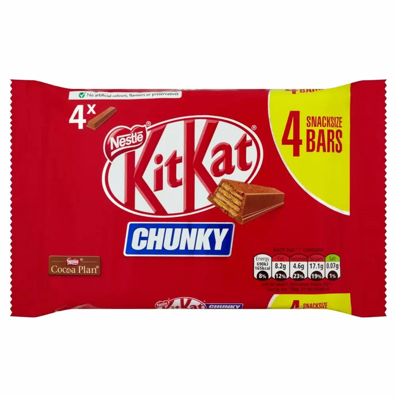 Kit Kat Chunky Milk Chocolate Bar 4 Pack