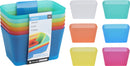 Coloured Storage Baskets 6 Pack - Small