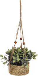Artificial Hanging Plant In Seagrass Pot