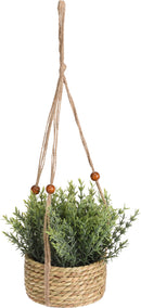 Artificial Hanging Plant In Seagrass Pot