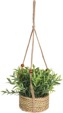 Artificial Hanging Plant In Seagrass Pot