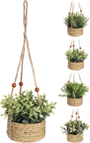 Artificial Hanging Plant In Seagrass Pot