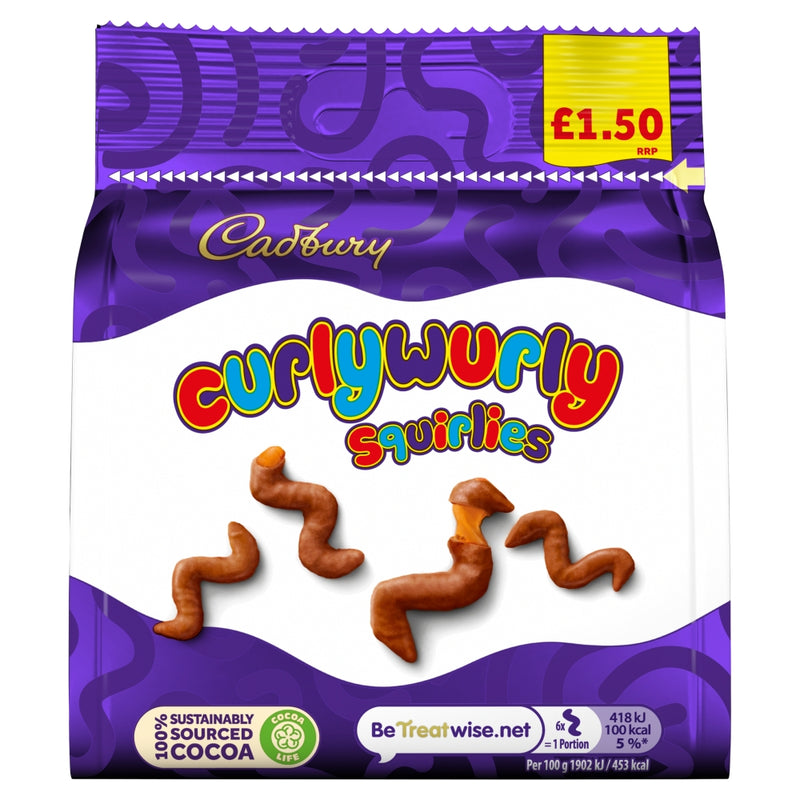 Cadbury Curly Wurly Squirlies Bag