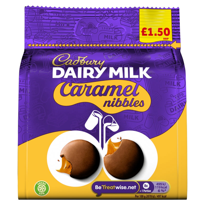 Cadbury Dairy Milk Caramel Nibbles Bag