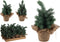 Christmas Tree In Burlap Pot Assorted