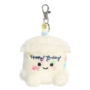 Palm Pals Plush Keyclip - Happy B'Day Cake