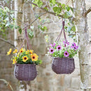 Faux Flower Meadow Basket Bouquet