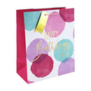 Gift Bag Large - Happy Birthday Pink