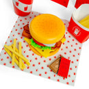 Wooden Burger and Fries Toy Set