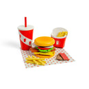 Wooden Burger and Fries Toy Set