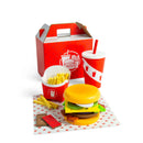 Wooden Burger and Fries Toy Set
