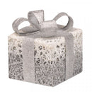 Silver Sparkly Faux Gift Boxes - Set Of 3