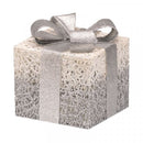 Silver Sparkly Faux Gift Boxes - Set Of 3