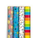 Colourful Gift Wrap 3m Assorted